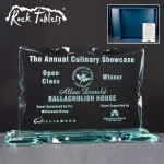 Landscape Rock Tablet Glass Awards Supplied In A Branded Box. Price Includes Engraving.