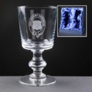 2x Balmoral Glass Sussex Engraved Wine Glasses In Presentation Box  1