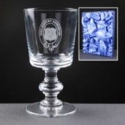 6x Balmoral Glass Sussex Engraved Wine Glasses In Presentation Box  1