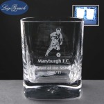 2x Strauss Engraved Whisky Glasses In Presentation Box