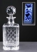 Earle Crystal Engraved Crystal Decanters With Panel For Engraving Supplied In A Presentation Box. Price Includes Engraving.