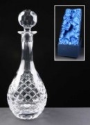 Earle Crystal Engraved Crystal Wine Decanters With Panel For Engraving Supplied In A Satin Lined Presentation Box. Price Includes Engraving