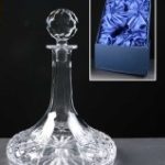 Earle Crystal Engraved Ships Decanter With Panel For Engraving Supplied In A Satin Lined Presentation Box. Price Includes Engraving