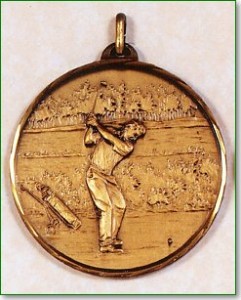 Male Golfer Medal