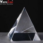Whitefire Pyramid Crystal Awards Supplied In Velvet Lined Presentation Case. Price Includes Engraving.