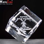 Whitefire Balancing Cube Crystal Awards Supplied In A Velvet Lined Presentation Case. Price Includes Engraving.