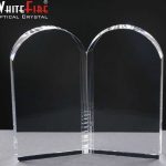 Whitefire Open Book Crystal  Awards Supplied In A Velvet Lined Presentation Case. Price Includes Engraving.