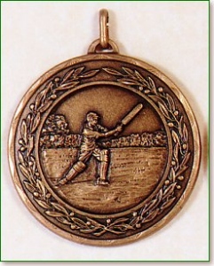 Cricket Medal - 50mm