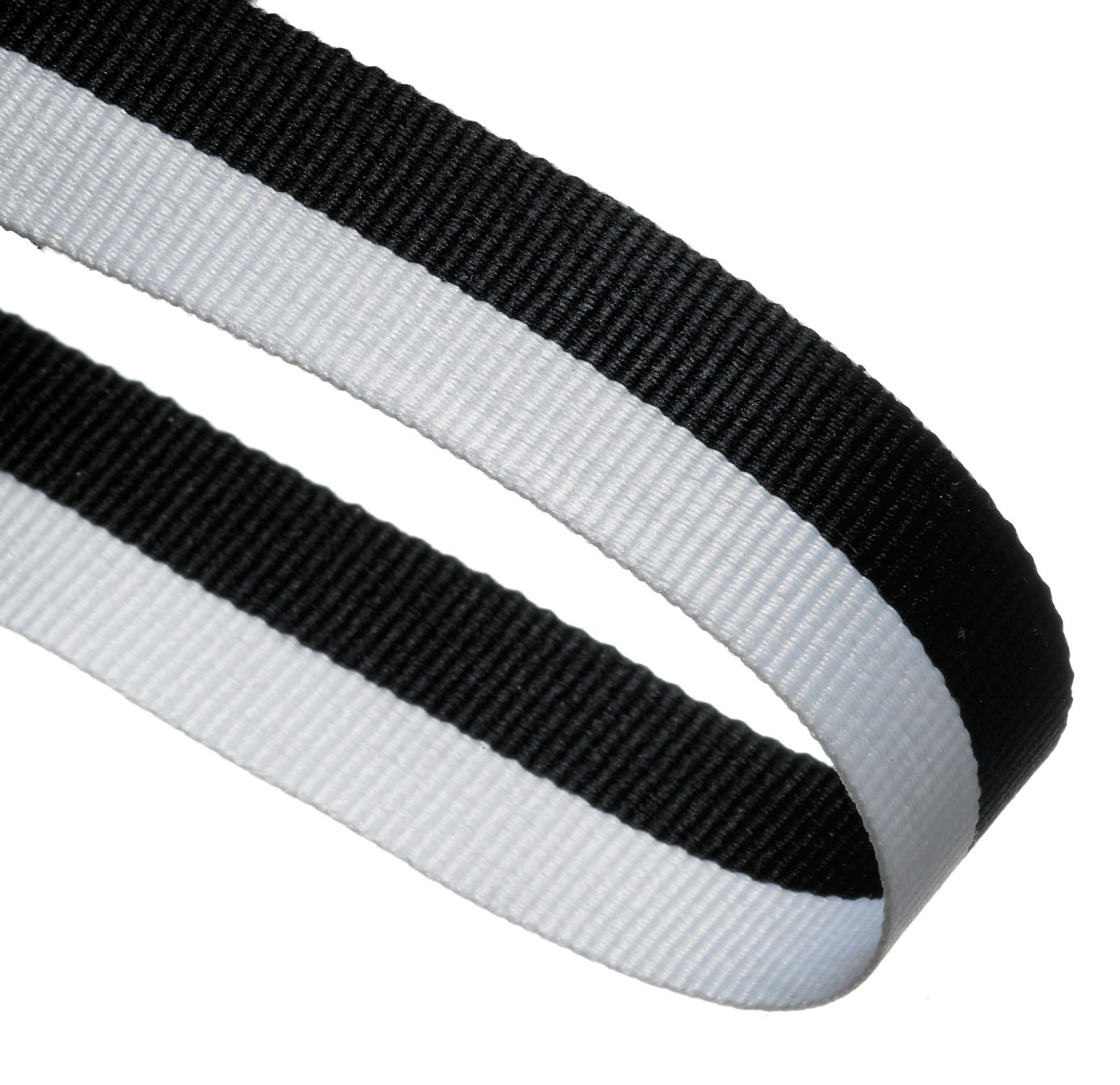 Black / White Woven Medal Ribbons With Clip