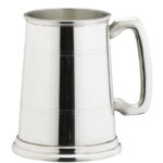 2 Lined English Pewter Tankards