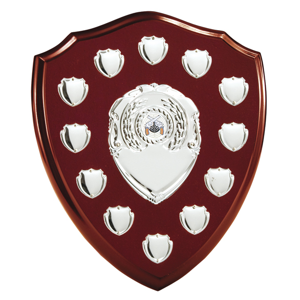Wooden Annual Shields With Silver Trims