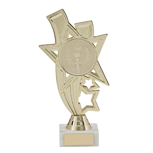 Star Centre Holder Trophies On Cream Marble Base