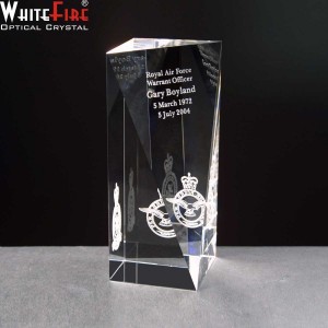 Whitefire Tain Column Crystal Awards Supplied In A Velvet Lined Presentation Case. Price Includes Engraving.