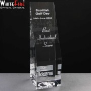 Whitefire Cairngorm Column Crystal Awards Supplied In A Velvet Lined Presentation Case. Price Includes Engraving.