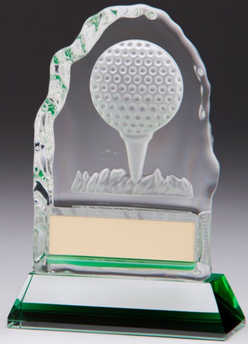 Iceberg Glass Golf Trophies
