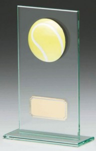 Glass Tennis Trophies